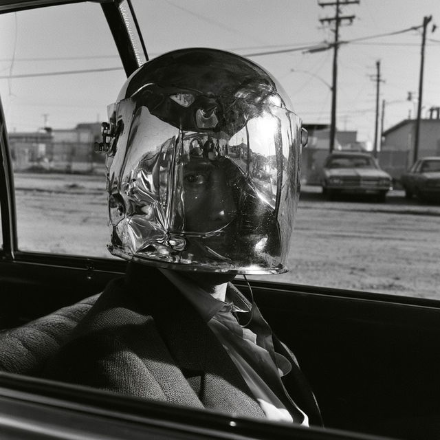 Lee Friedlander style, Midjourney V8.2, render 2 of 4
