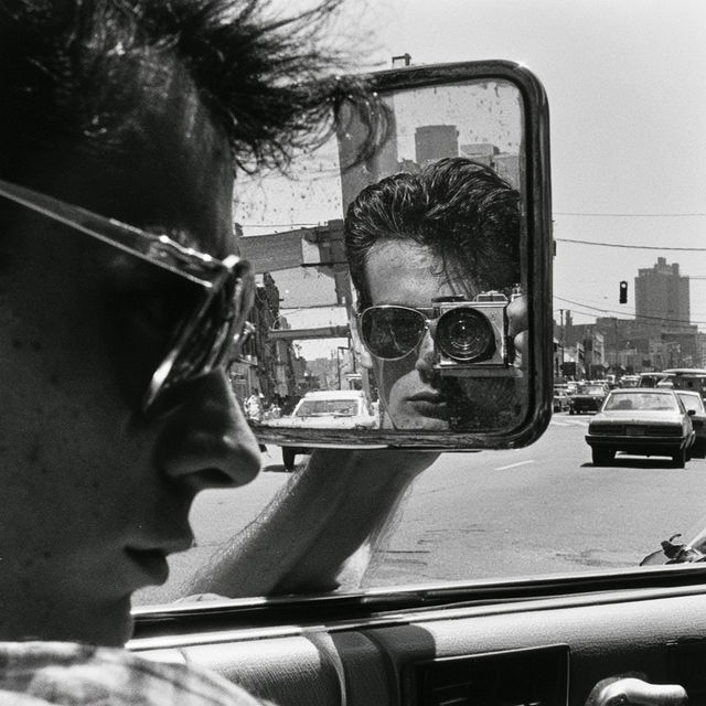 Lee Friedlander style, Midjourney V8.2, render 3 of 4