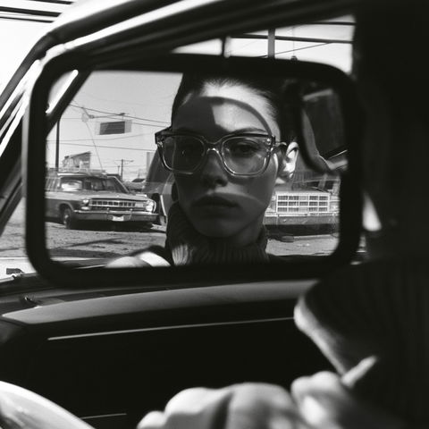 Lee Friedlander style (Photographers), Midjourney V8.2