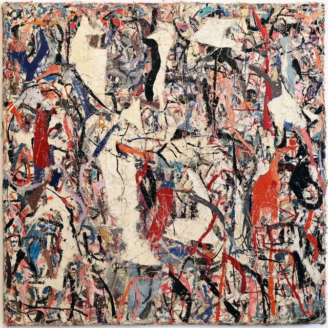 Lee Krasner style, Midjourney V8.2, render 4 of 4