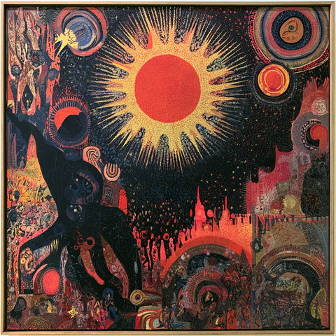 Lee Mullican style (Painters), Midjourney V8.2