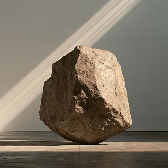 Lee Ufan style, Midjourney V8.2, render 4 of 4