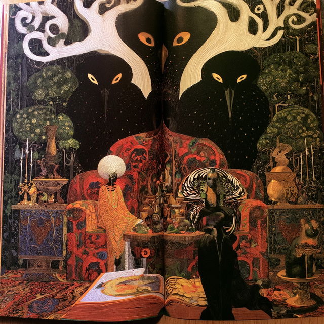 Leo and Diane Dillon style, Midjourney V8.2, render 4 of 4