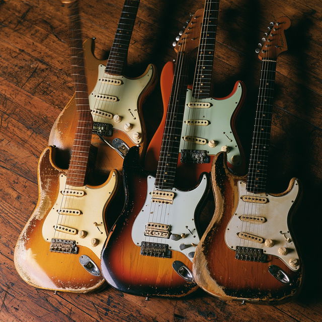 Leo Fender style, Midjourney V8.2, render 2 of 4