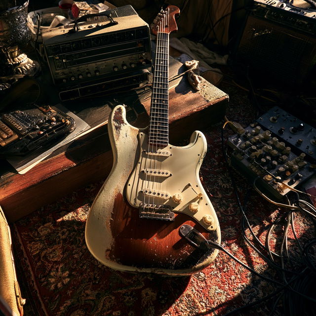 Leo Fender style, Midjourney V8.2, render 3 of 4