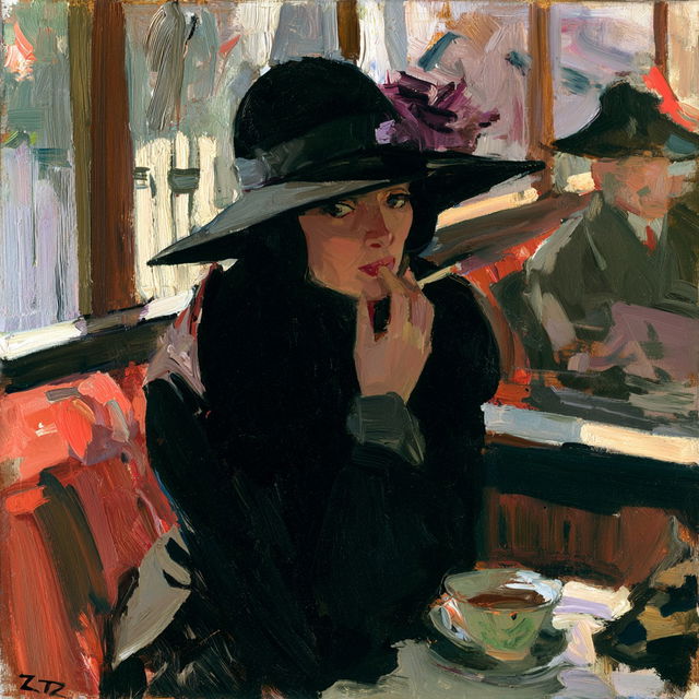 Leo Putz style, Midjourney V8.2, render 3 of 4