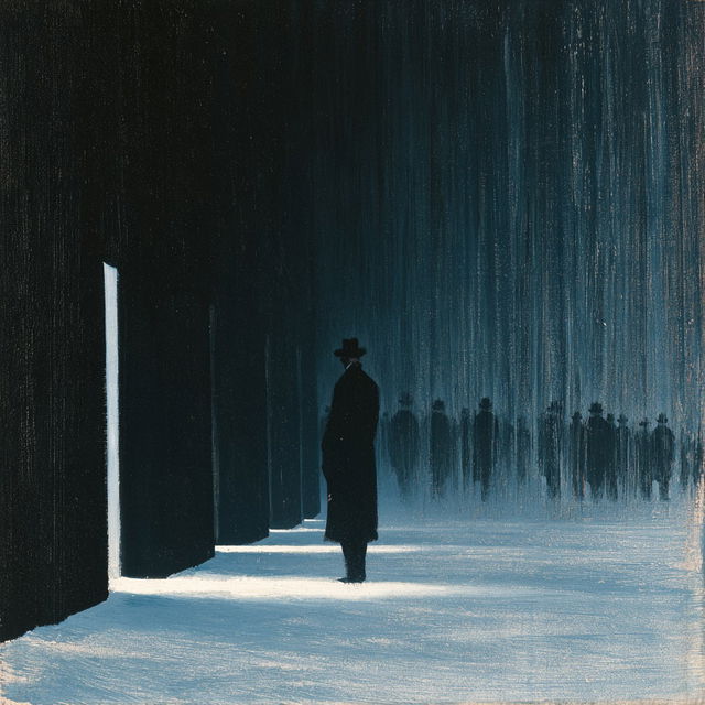 Leon Spilliaert style, Midjourney V8.2, render 2 of 4