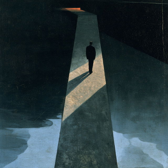 Leon Spilliaert style, Midjourney V8.2, render 3 of 4