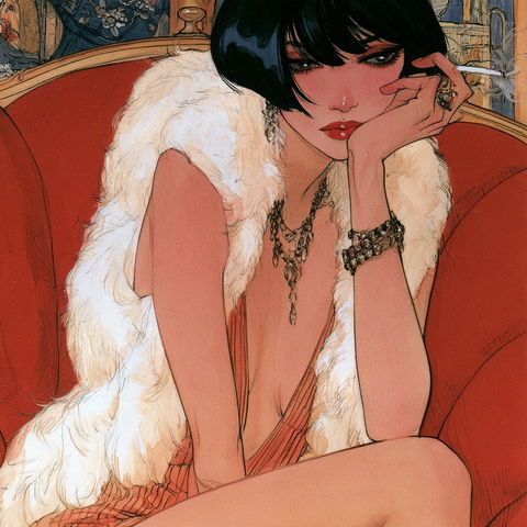 Leone Frollo style (Illustrators), Midjourney V8.2