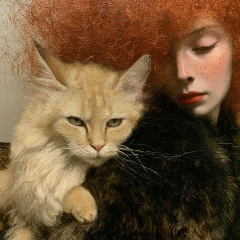 Leonor Fini style (Painters), Midjourney V8.2