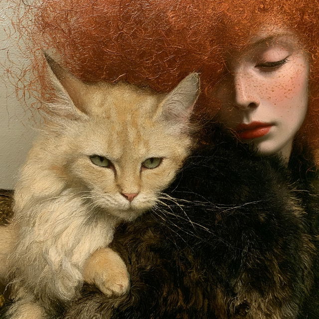 Leonor Fini style, Midjourney V8.2, render 2 of 4