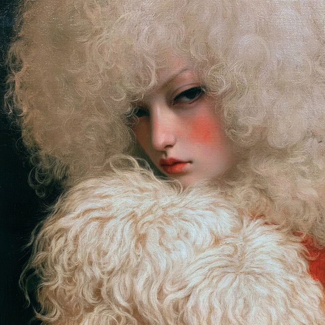 Leonor Fini style, Midjourney V8.2, render 1 of 4