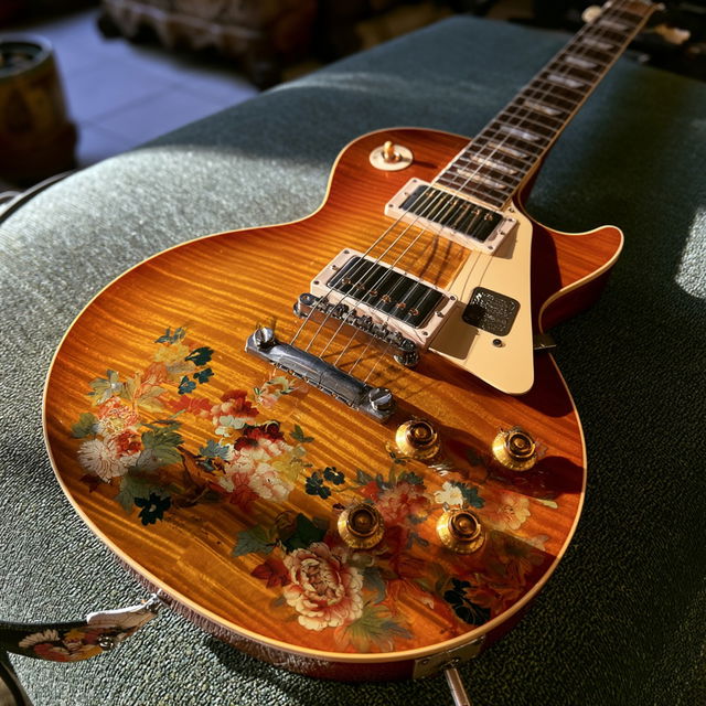 Les Paul style, Midjourney V8.2, render 4 of 4