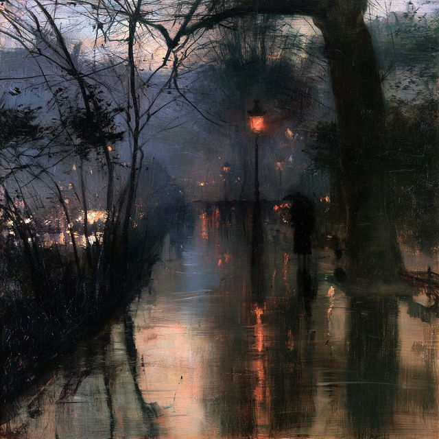 Lesser Ury style, Midjourney V8.2, render 4 of 4