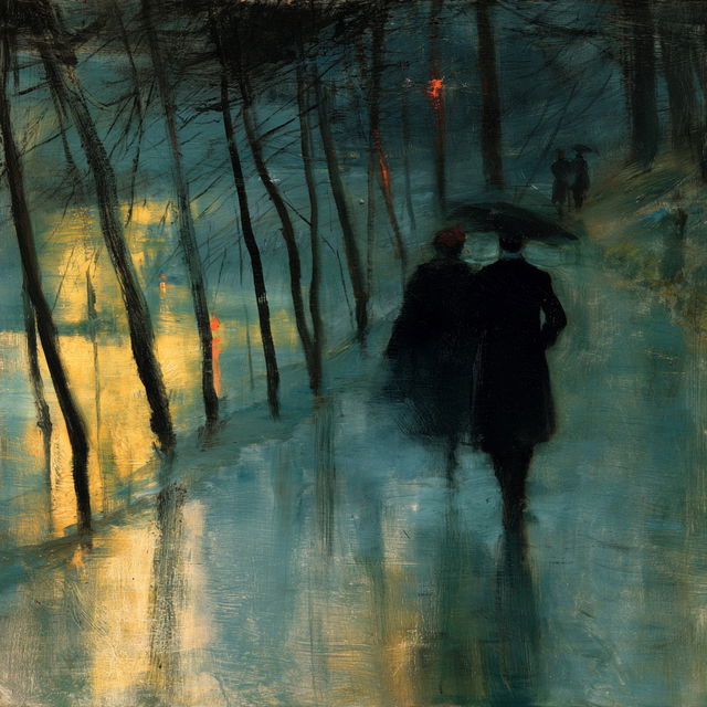 Lesser Ury style, Midjourney V8.2, render 2 of 4