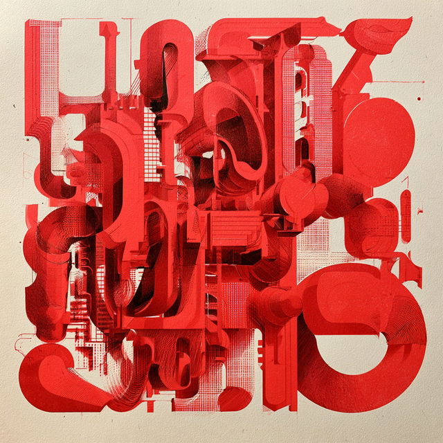 Letterism style, Midjourney V8.2, render 3 of 4