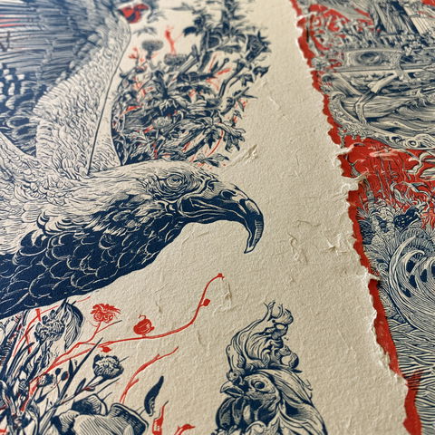 Letterpress print style (Techniques), Midjourney V8.2