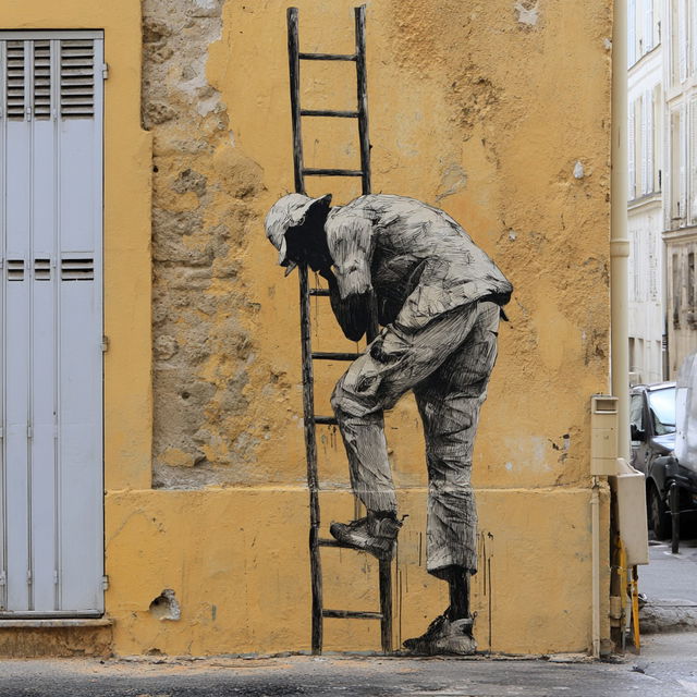 Levalet style, Midjourney V8.2, render 4 of 4