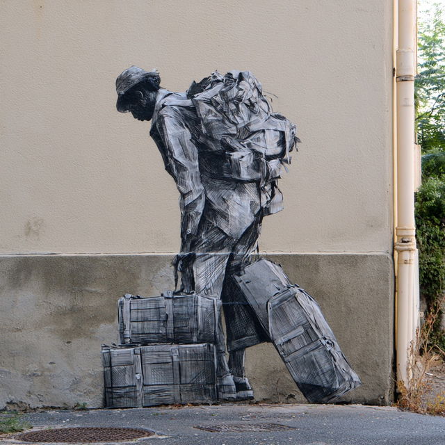 Levalet style, Midjourney V8.2, render 3 of 4