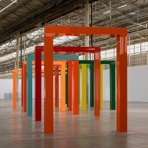 Liam Gillick style (Various), Midjourney V8.2