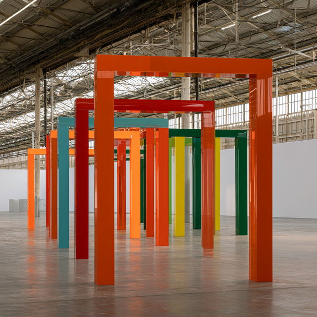 Liam Gillick style, Midjourney V8.2, render 1 of 4
