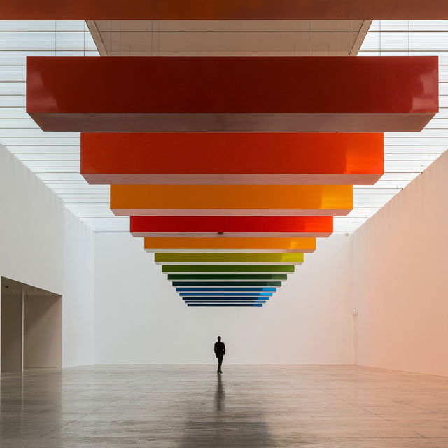 Liam Gillick style, Midjourney V8.2, render 4 of 4