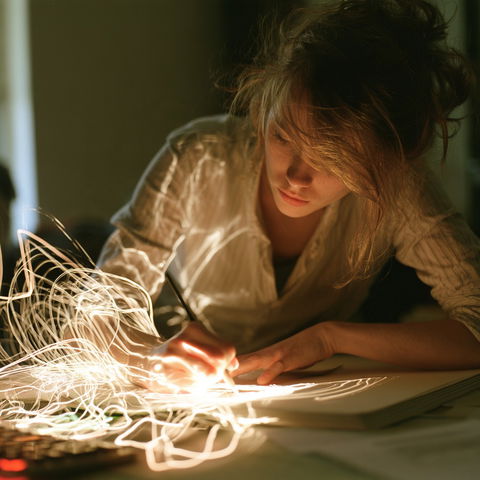 Light tracing style (Techniques), Midjourney V8.2