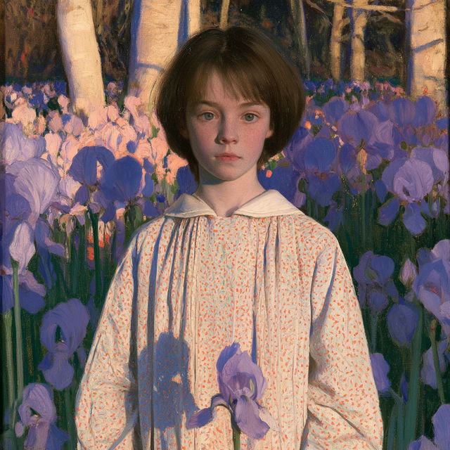 Lilla Cabot Perry style, Midjourney V8.2, render 1 of 4