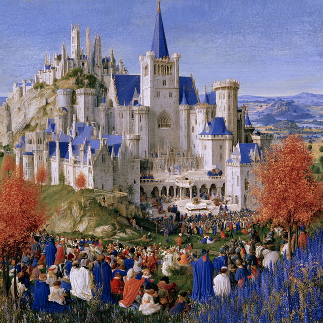 Limbourg brothers style, Midjourney V8.2, render 2 of 4