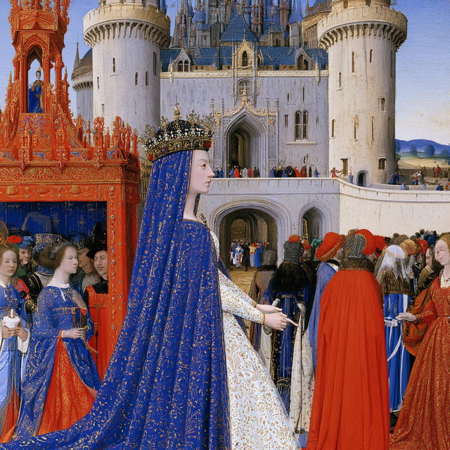 Limbourg brothers style, Midjourney V8.2, render 1 of 4