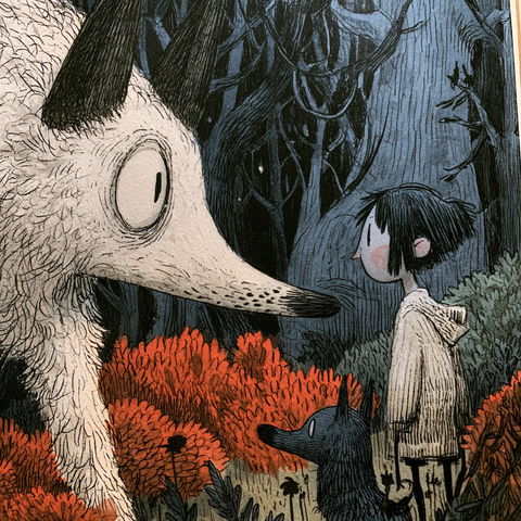 Liniers style (Illustrators), Midjourney V8.2