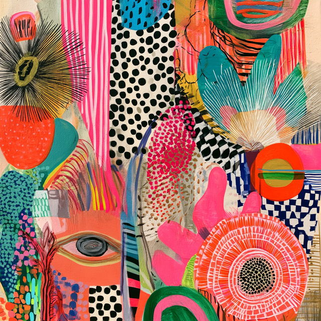 Lisa Congdon style, Midjourney V8.2, render 4 of 4