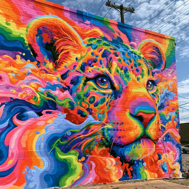 Lisa Frank style, Midjourney V8.2, render 3 of 4