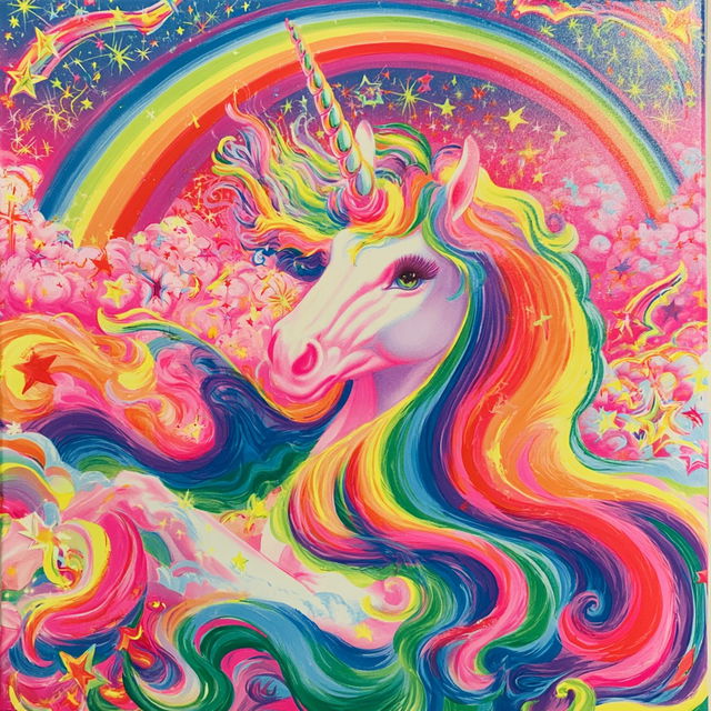Lisa Frank style, Midjourney V8.2, render 2 of 4