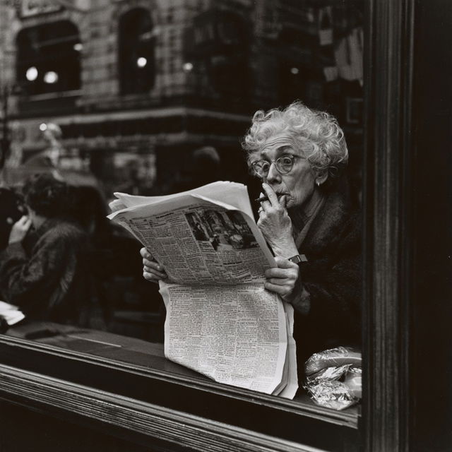 Lisette Model style, Midjourney V8.2, render 4 of 4