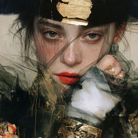 Lita Cabellut style (Painters), Midjourney V8.2