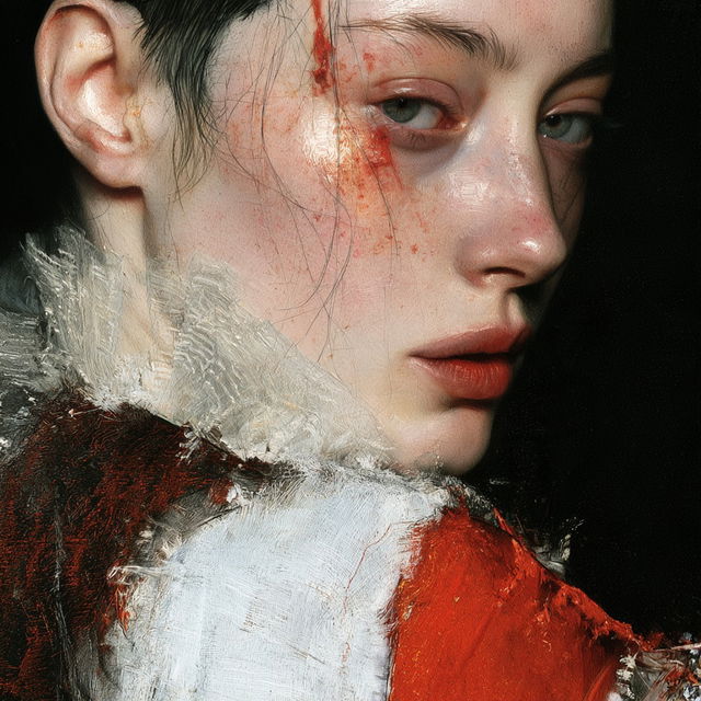 Lita Cabellut style, Midjourney V8.2, render 3 of 4
