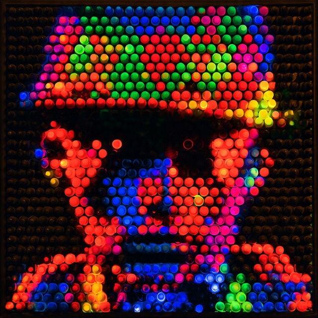 Lite Brite art style, Midjourney V8.2, render 2 of 4