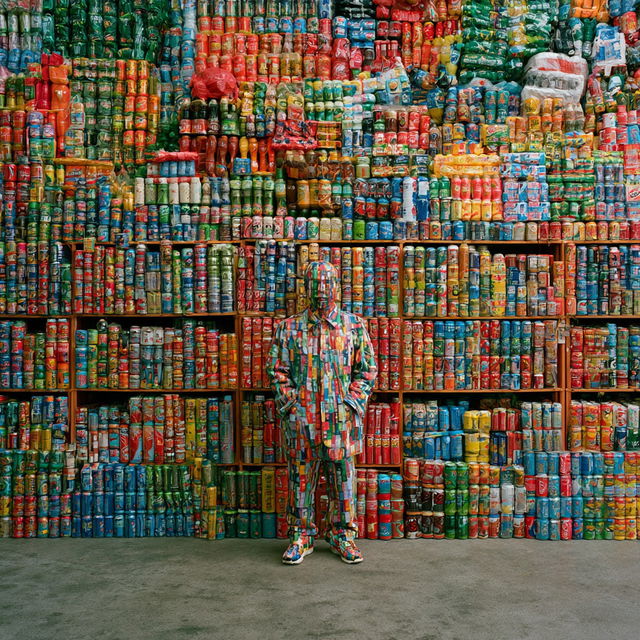 Liu Bolin style, Midjourney V8.2, render 3 of 4