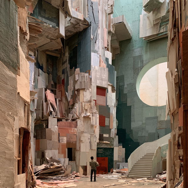 Liu Wei style, Midjourney V8.2, render 4 of 4