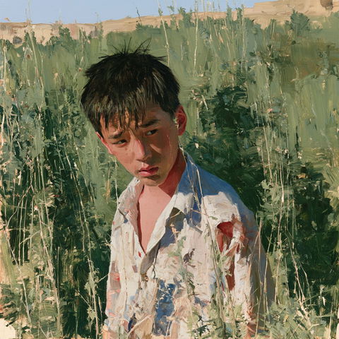 Liu Xiaodong style (Painters), Midjourney V8.2