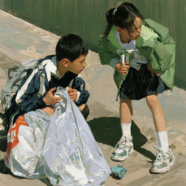 Liu Xiaodong style, Midjourney V8.2, render 3 of 4