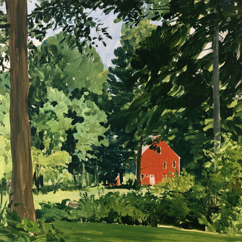 Lois Dodd style (Painters), Midjourney V8.2