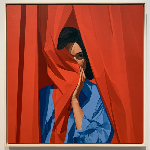 Lorser Feitelson style, Midjourney V8.2, render 2 of 4