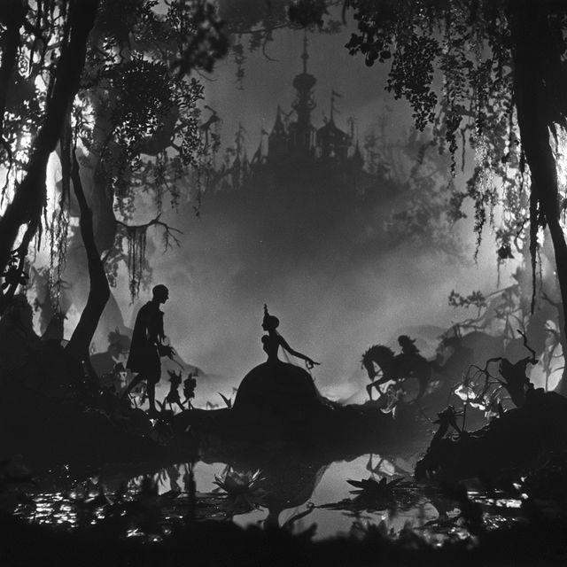 Lotte Reiniger style, Midjourney V8.2, render 2 of 4