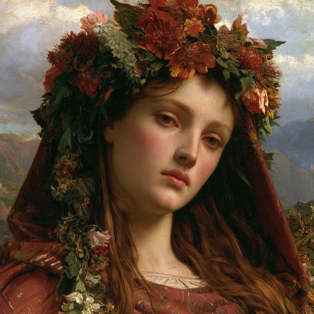Louis Janmot style, Midjourney V8.2, render 2 of 4