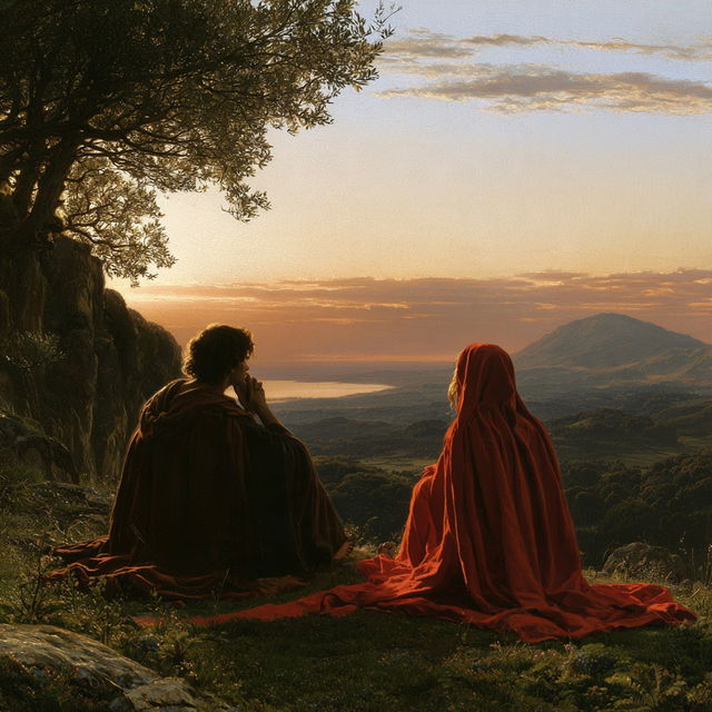 Louis Janmot style, Midjourney V8.2, render 4 of 4