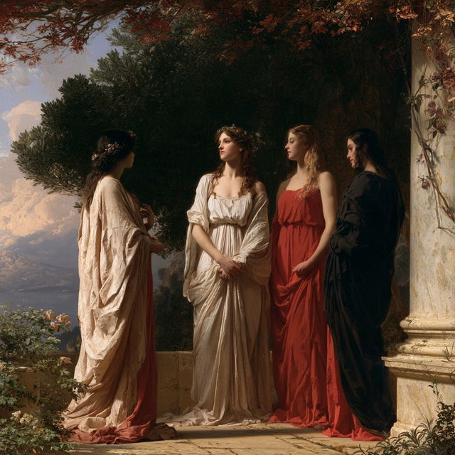 Louis Janmot style, Midjourney V8.2, render 3 of 4