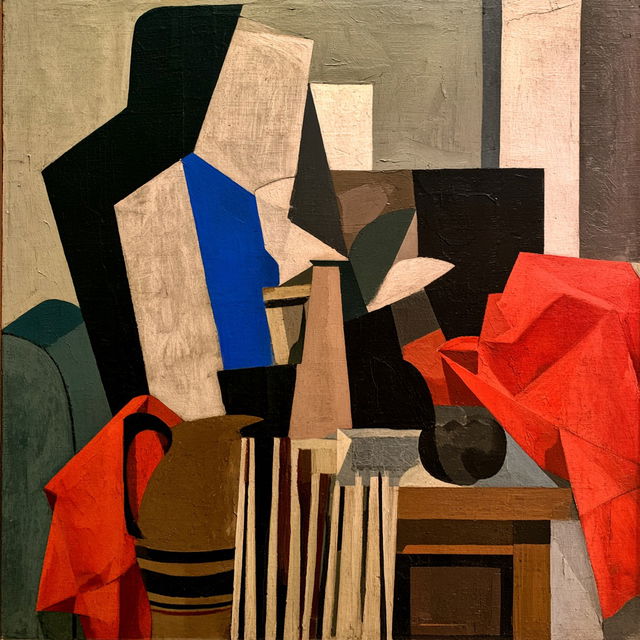 Louis Marcoussis style, Midjourney V8.2, render 2 of 4