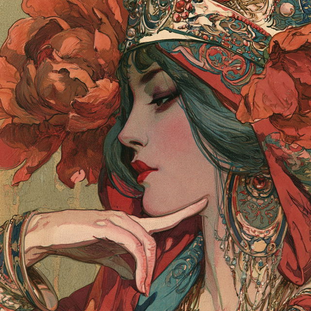 Louis Rhead style, Midjourney V8.2, render 2 of 4
